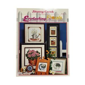 Vintage Everlasting Florals Cross Stitch Pattern Book STONEY CREEK Flower Plants